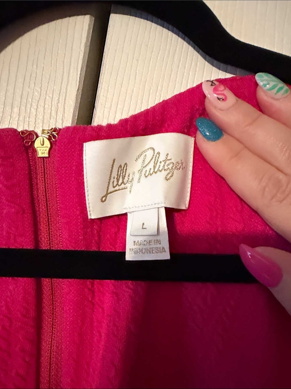 Lilly Pulitzer Brinley Dress pink. Large. - Picture 3 of 3